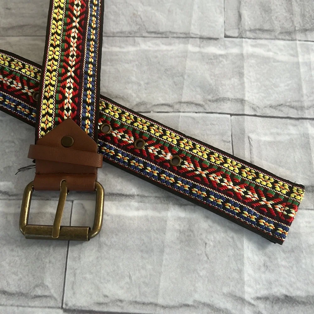 NWOT embroidery bohemian belt size 2XL
